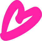 Декоративное розовое сердце