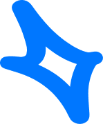 Декоративная синяя звезда